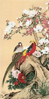 Четырех -фут Баннер Китайские картины Бутик цветочные и птицы [богатые и богатые ладана] распаковывать монтажные основные много -размельные продажи t