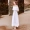 Amii tối giản tươi mát bên bờ biển kỳ nghỉ 2019 hè mới lệch eo thêu váy cotton rỗng - Sản phẩm HOT váy thiết kế đẹp