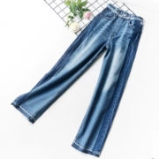 S6 Hàn Quốc phiên bản của nữ mùa hè mới thẳng thẳng mỏng giản dị cạnh màu sắc phù hợp với quần jean cao eo quần hoang dã thủy triều