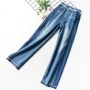 S6 Hàn Quốc phiên bản của nữ mùa hè mới thẳng thẳng mỏng giản dị cạnh màu sắc phù hợp với quần jean cao eo quần hoang dã thủy triều quan bo nu