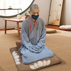Татами 南怀瑾先生设计款醉溪纱木棉打坐拜垫禅修垫专业打坐垫居家静坐垫