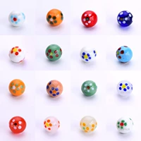 Прозрачная стеклянная игрушка ручной работы, детский йо-йо, бусины, 16mm, ностальгия