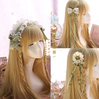 Mori cô gái ren matcha chim lồng lá clip phụ kiện tóc nơ tiara kẹp tóc Lolita KC headband phụ kiện tóc hà nội