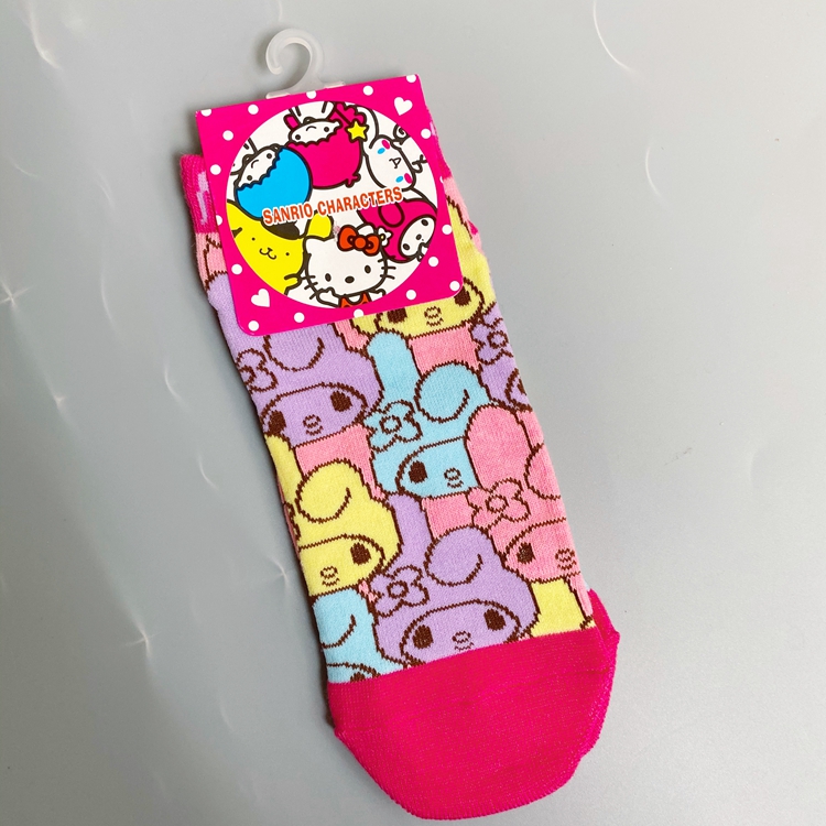 A Group Of Melody4 double free shipping foreign trade girl solar system Spring and summer melody Cartoon PC dog Straight board Socks lovely Soft sprout sanrio