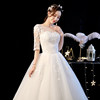 One white wedding dress 088