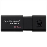 Kingston 64b USB3.0 U Disk DT100G3 Дизайн черного слайдера модный и удобный модный и удобный