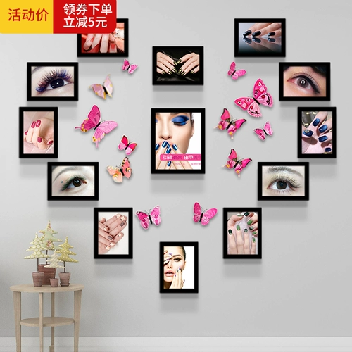 Магазин татуировки ногтей декоративные бровей и губы декоративная живопись висящие картины Полуманентные салоны красоты декоративный плакат Фоны стены роспись