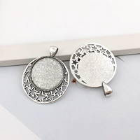 5 древних серебряных наклеек 25 мм-8916