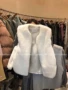 Ibrahim Hàn Quốc Dongdaemun 18 phần cổ tròn giả lông sang trọng vest vest lỏng vai nữ mẫu áo dạ ngắn đẹp 2021