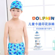 Trẻ em 2-9 tuổi bơi quần bé trai giữa và trẻ nhỏ chia áo tắm bé trai boxer cá mập áo tắm - Nam bơi đầm