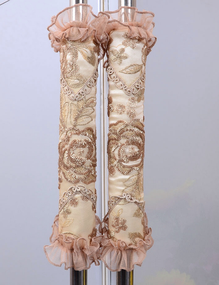 Boven brand gold rose upscale European style lace anti-cool and cool-insulated fridge to take the glove refrigerator door to the glove