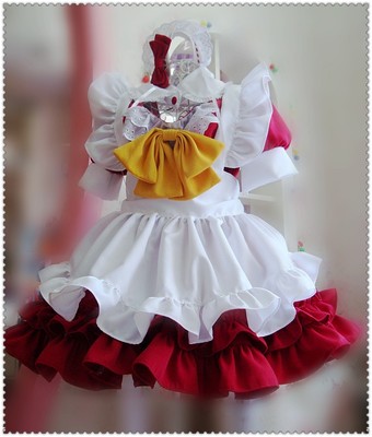 taobao agent Maid princess new value 5 -piece maid dress cute big skirt lolita cat ear maid cos free shipping