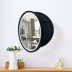 Tủ gương phòng tắm hình tròn với đèn chiếu sáng bằng gỗ nguyên khối tủ gương treo tường chống hơi nước Gương