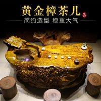 Bộ sưu tập Root Art Gold 樟 Root Tea Tea Table Solid Wood Tinh tế Kung Fu Kung Fu Tea Tea Tea Table Đa chức năng Bàn trà chảy - Các món ăn khao khát gốc đôn gỗ gốc cây giá rẻ