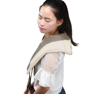 茗泰老人按摩披肩敲打乐肩劲颈椎背部捶打器电动敲背锤加热捶背机