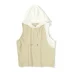 Dòng trắng dòng chảy tự chế Nhật Bản- phong cách đại học đi lại lỏng thường không tay hit màu áo gi lê áo gi lê áo gi lê áo khoác dạ nữ Áo vest