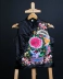Thứ chín bướm phong cách quốc gia phụ nữ ban đầu của satin thêu hoa mẫu đơn ngắn thêu Trung Quốc phong cách retro đĩa khóa vest Áo vest