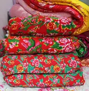 Đông Bắc Đông Bắc hoa chăn vải hoa mẫu chăn old-fashioned chăn chăn rồng cát tường cổ điển và phượng - Quilt Covers