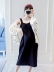 Váy cho bà bầu 2020 Spring Tide Mom Fashion cardigan Two-Korea Stretch Đan Vest - Áo thai sản Áo thai sản