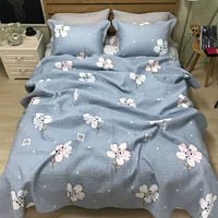 Ba mảnh bông bông rửa giường bìa bông tấm bông dày chăn tăng gấp đôi quilting Hàn Quốc - Trải giường thảm chân giường