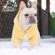 Chó chiến đấu quần áo mùa thu và mùa đông dày thời trang áo len trùm đầu con chó nhỏ và vừa Bage Keji Teddy quần áo thú cưng - Quần áo & phụ kiện thú cưng
