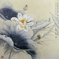 Su thêu thêu tự làm người mới bắt đầu thêu sơ đồ kit Lotus gửi hướng dẫn tranh thêu sơn thủy hữu tình