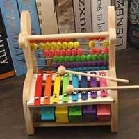 Универсальные деревянные детские интеллектуальные бусы с бусинами, металлофон, игрушка, 3 лет, раннее развитие
