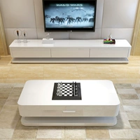 bàn cà phê tủ TV kết hợp giữa hiện đại nhỏ gọn trắng tủ sơn phòng khách bàn cà phê Sáng tạo Thiết kế Đồ - Bàn trà bàn sofa gỗ tự nhiên
