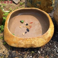 Натуральная оригинальная каменная ручная ручная резьба для рыбного бака рыбы, рыба, выращивающие TSTES и каменная раковина сад цветочный фермерский сельско