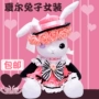 Black Deacon Xier Womens Bunny Anime Ngoại vi Plush Doll Dễ thương Doll Cos Đạo cụ Quà tặng Lolita - Carton / Hoạt hình liên quan hình dán mặt cười