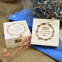 Деревянное обручальное кольцо на день Святого Валентина, коробка, коробочка для хранения, сделано на заказ