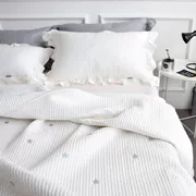 Bắc âu cotton chần trải giường ba bộ Châu Âu và Mỹ năm cánh sao thêu Hàn Quốc cotton có thể được sử dụng như khăn trải giường