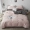 ins ròng đỏ dệt bông rửa denim bông phim hoạt hình thêu bông trải giường chăn giường Mikasa - Bộ đồ giường bốn mảnh