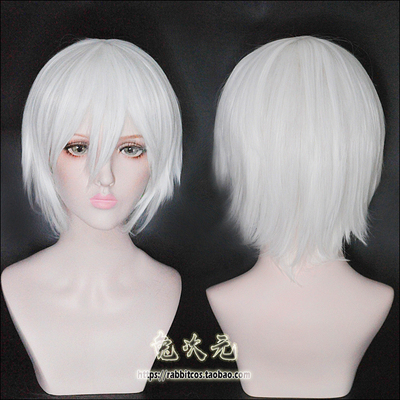 taobao agent [Rabbit Dimension] A scientific side of the party pass the COS wigs of cos wigs, the face is slightly reflective