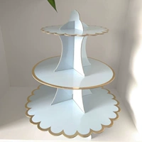 3 слоя светло -голубых