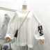 G 30 mùa hè mới thời trang hoang dã Hàn Quốc phiên bản của lỏng rộng vòng cổ đèn lồng tay áo nữ tính khí len áo len áo sơ mi thời trang nữ 2021 Áo / áo thun