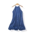36853 mùa hè mới nữ Hàn Quốc phiên bản của dây đeo đơn giản dây đeo váy bãi biển váy lỏng váy dài ngày 14 tháng 7 Váy dài