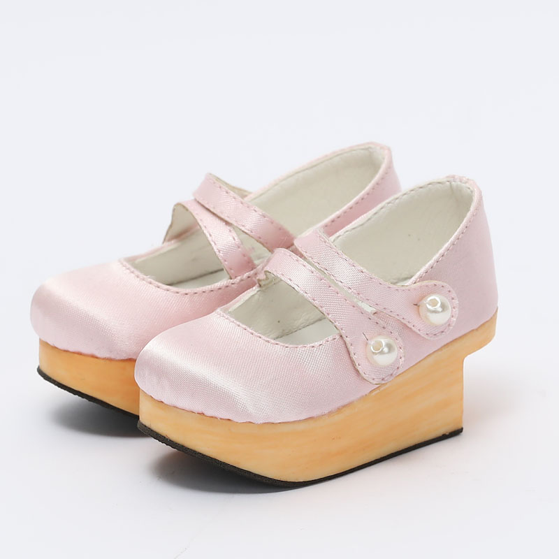 Light Pinkwind Pupil FT Xinxin Wooden soled shoes Silk edition Three points 10 female Four points MSDRL big baby