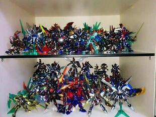 Обработка OEM окрашивание Bandai LBX Carton Fighter полностью металлический цветной спрей