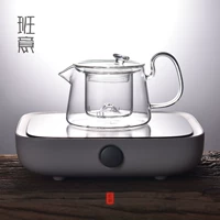 Глянцевый заварочный чайник, мундштук, чайный сервиз, комплект, красный (черный) чай