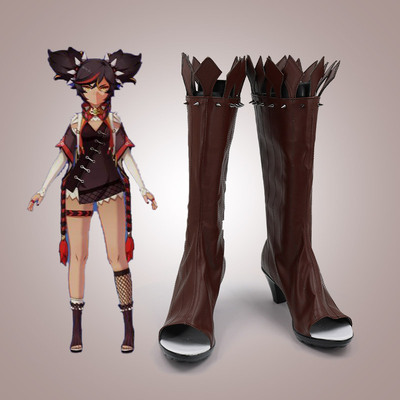 taobao agent Yuan Shenyan cos shoes custom game animation cosplay women's boots support viewing picture production