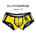 D.M Đồ lót nam Tide Eo thấp Sexy Thể thao Cotton Thời trang Tide Four Corner Boxer Thanh niên Kích thước lớn Cá tính quần xì giấy Vòng eo thấp