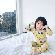 Bé gái trẻ em mùa xuân và mùa thu mùa thu dài tay phiên bản Hàn Quốc của bộ đồ ngủ một mảnh cotton vừa và nhỏ cho trẻ em - Áo liền quần