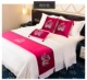 Phong cách châu Âu thiên nga màu ánh sáng sang trọng đám cưới khách sạn giường cờ khăn đầu giường và khăn trải giường giường và bữa sáng tùy chỉnh cao cấp