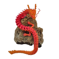 60 см красный золотой дракон [цвет глаз может быть напоминает]