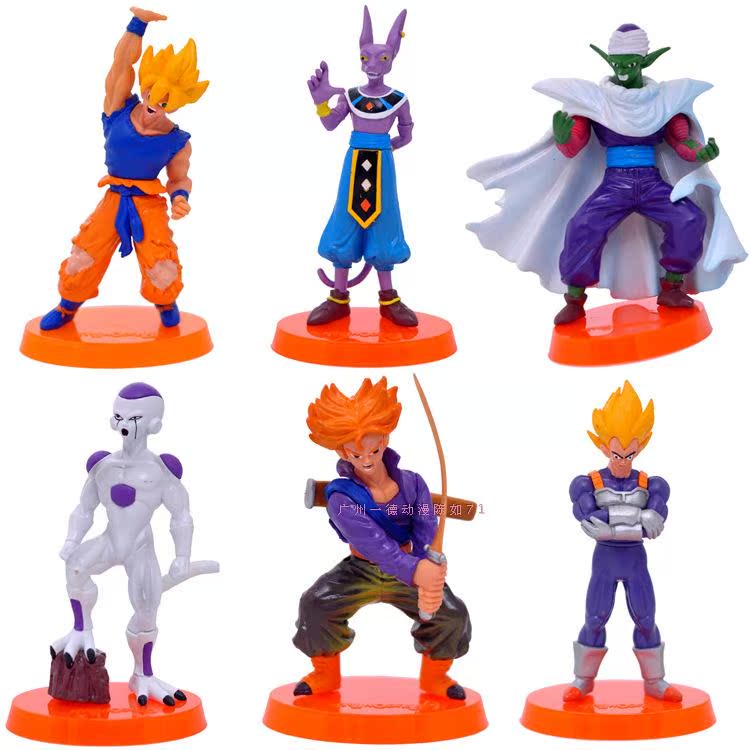 55 Generations Of 6 Saiya 13CmDragon Ball Garage Kit War damaged version Super Saiya Sun WuKong Begita Bick Piccolo Felisa Model