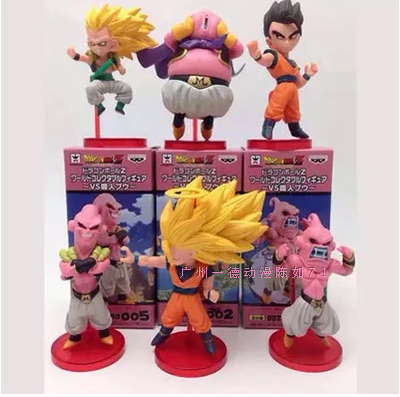 ZQ Version 6 Second Generation 6CmDragon Ball Garage Kit War damaged version Super Saiya Sun WuKong Begita Bick Piccolo Felisa Model