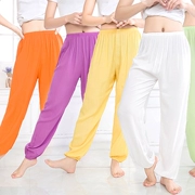 Mới lỏng phần mỏng màu rắn thể thao giản dị yoga quần bông lụa quần quần đào tạo quần tai chi quần nữ mùa hè