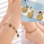 Retro Beauty Head Bracelet Vòng chân quốc gia Chợ đêm Trang sức Chúc tình yêu Cỏ may mắn Cỏ cổ đồng phụ kiện thời trang nữ