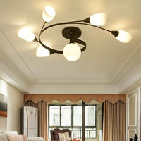 Современный креативный светодиодный потолочный светильник для гостиной для спальни для детской комнаты для коридора, в американском стиле